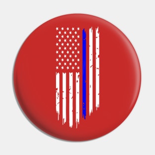 Thin blue line Pin