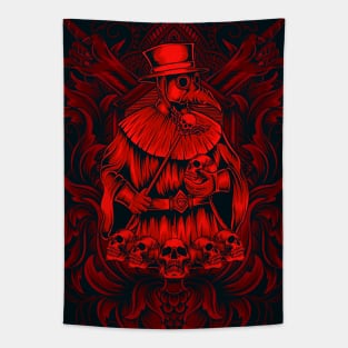 Plague Doctor Skulls Tapestry