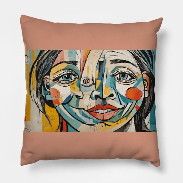 Smile and Laugh Pillow by RADIOACTIVE CHERRY CLOUD