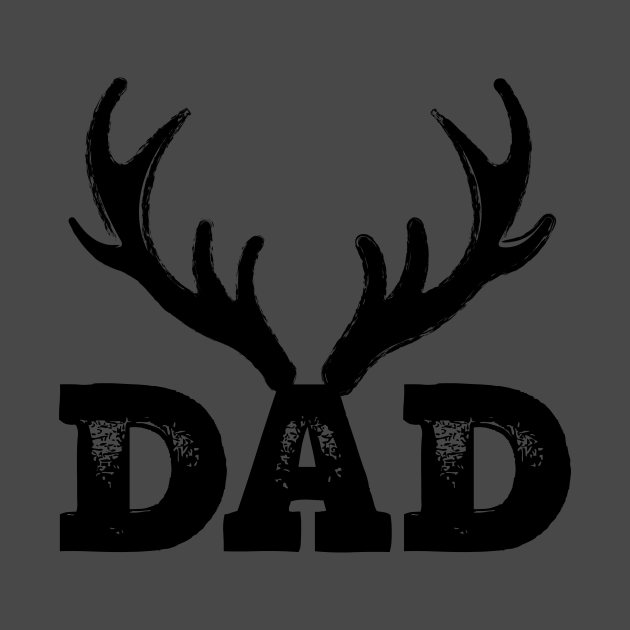 Discover Dad Antlers - Dad - T-Shirt