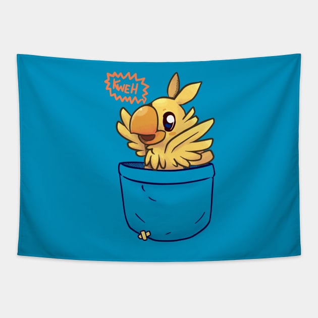 Pocket Chocobo Tapestry by TechraPockets