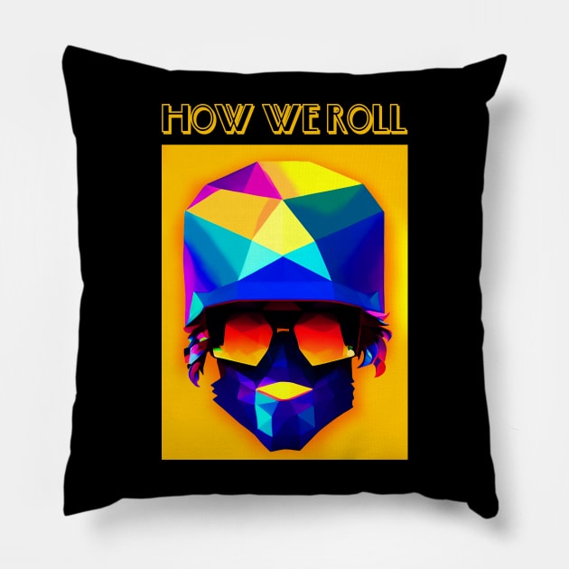 TECHNO GYPSY LIFESTYLE Pillow by CartWord Design