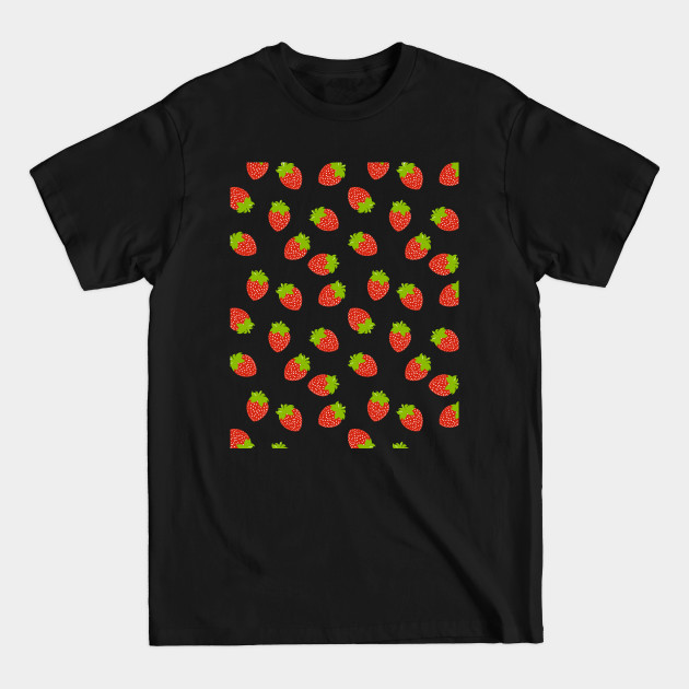 Discover Strawberry Fruit Pattern - Strawberries - T-Shirt