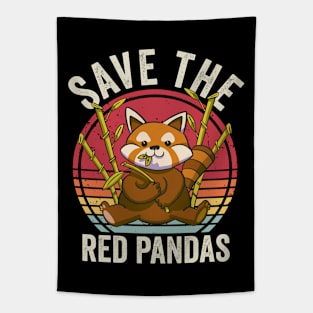 Save The Red Pandas Tapestry