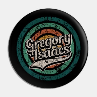 Gregory Isaacs // Retro Circle Crack Vintage Pin