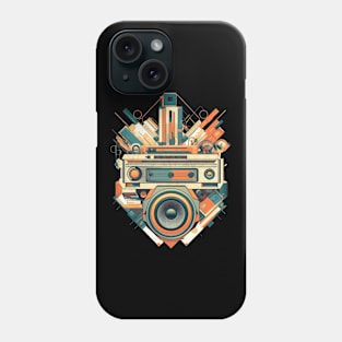 Unisex Retro T-shirt With Boombox | Vintage Design Phone Case