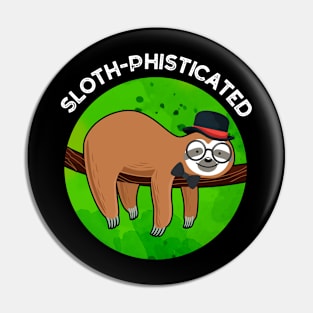 Sloth-phisticated Funny Animal Slot Pun Pin