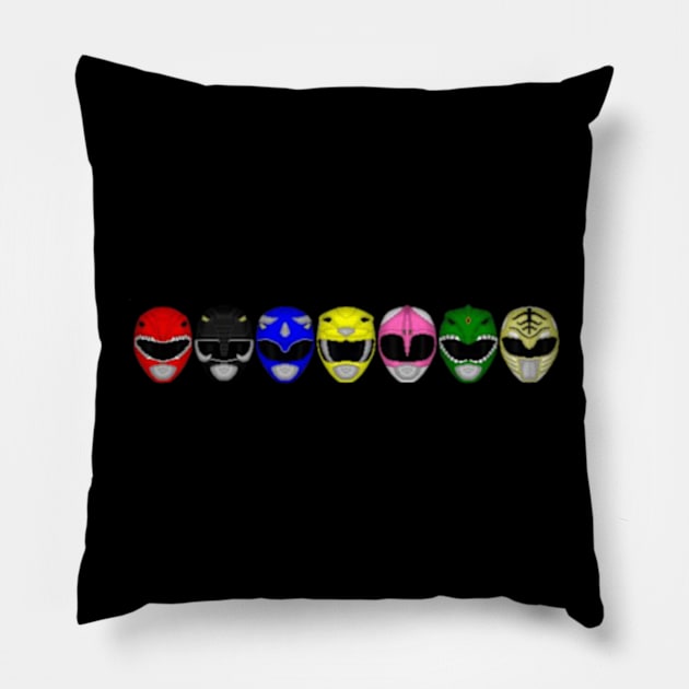 Mighty Morphin Power Rangers Pillow by Cun-Tees!