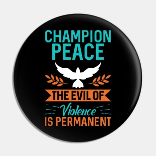 Champion Peace Pin