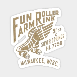 Vintage Roller Skating Milwaukee Wisconsin Magnet