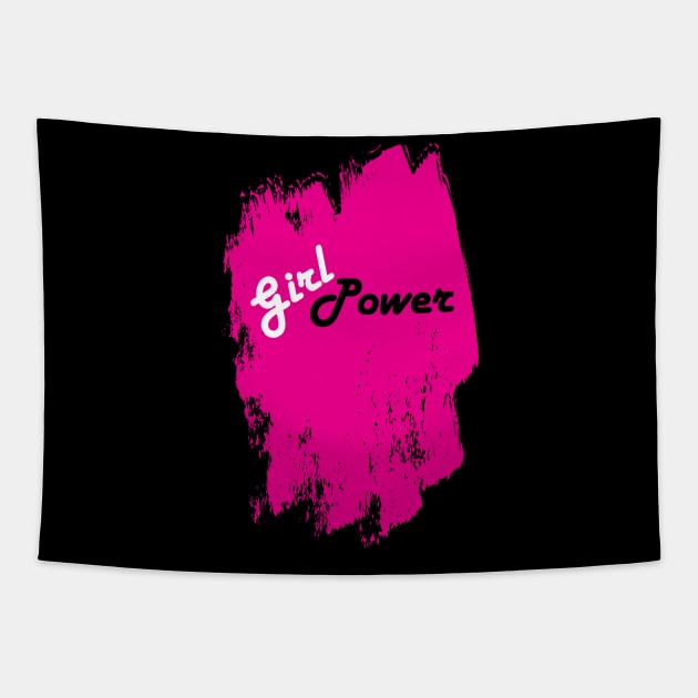 Girl Power Pink Graffiti Tapestry by Maries Papier Bleu