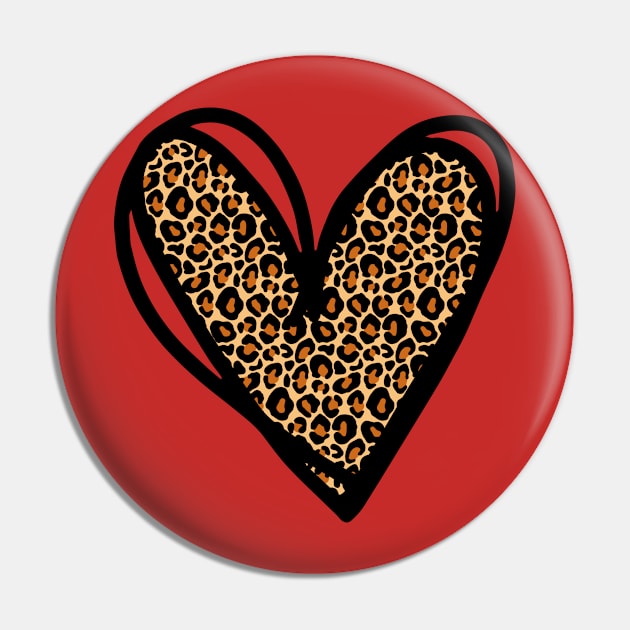 Leopard valentine Pin by M.Y