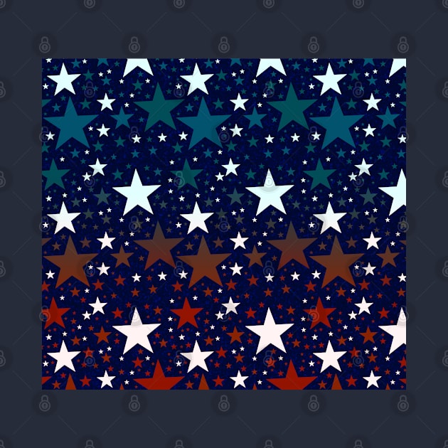 4th of July USA Flag Stars by TheBlendedRack