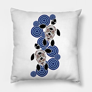 Aboriginal Art - Turtle Dots Long Pillow