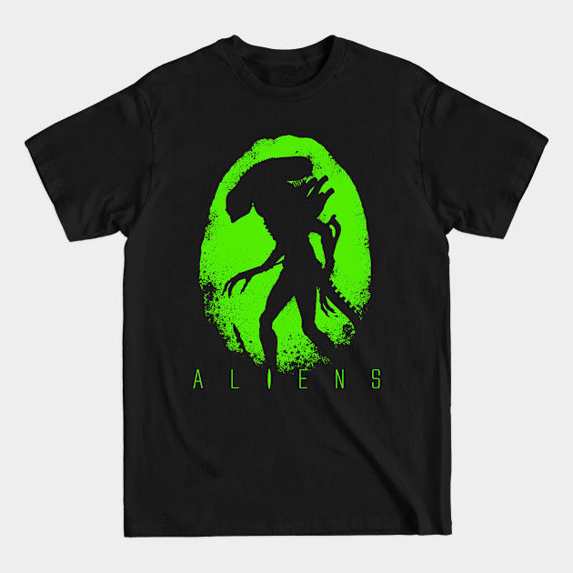 Discover Aliens Egg Silhouette Green - Aliens - T-Shirt