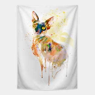 Colorful Sphynx Cat Tapestry