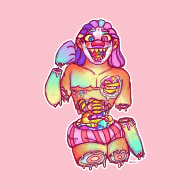 Candy Clown by Queen_Glacia