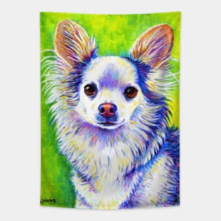 Cute Long Haired Chihuahua Dog Tapestry