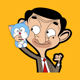 Mr Bean and Doraemon T-Shirt