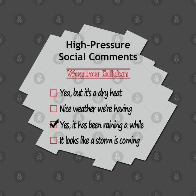 High-Pressure Conversations No 3 by Fun Funky Designs