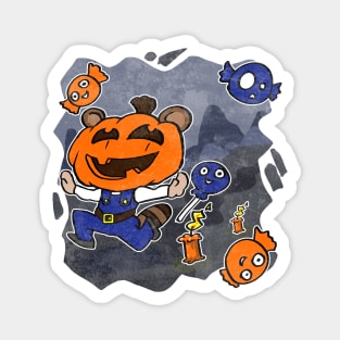 Pumpkin Patch Tanuki Magnet