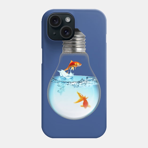 Fish LightBulb Phone Case by Ratherkool