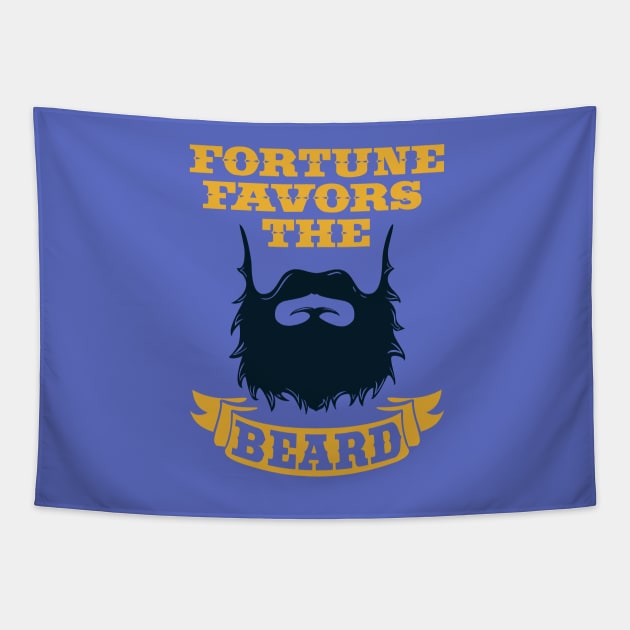 Fortune favors the beard Tapestry by PurpleCactus