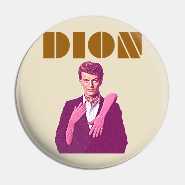 Dion // Alone With A Music Icon 60s FanArt Pin by darklordpug