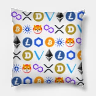 Crypto Altcoin Celebration Pillow