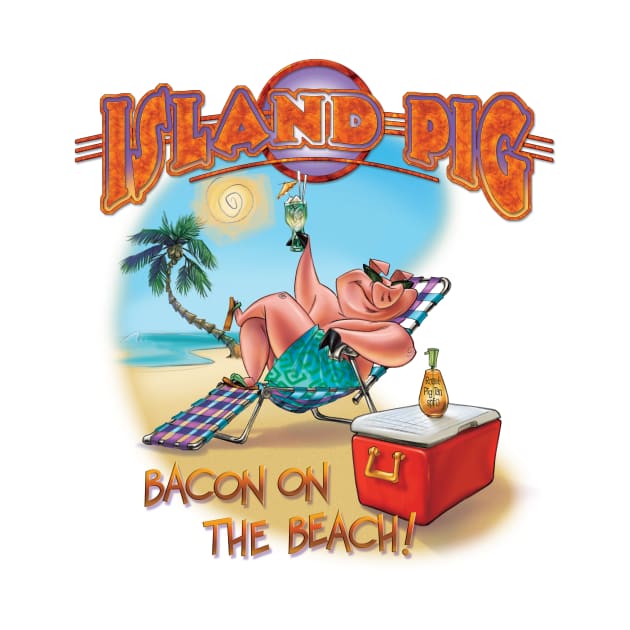 Island Pig Bacon on the Beach by TrevorIrvin