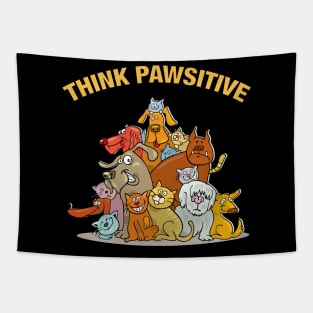 Think Pawsitive Group Tapestry