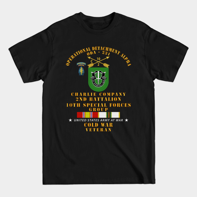 Disover ODA 231 - C Co, 2nd Bn 10th SFG w COLD SVC - Oda 231 C Co 2nd Bn 10th Sfg W Cold - T-Shirt