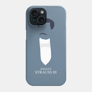 Johann Strauss III - Minimalist Portrait Phone Case