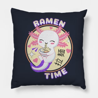 Axolotl Ramen Time Pillow