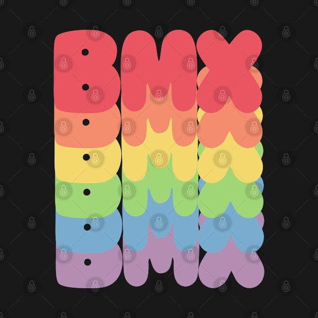 BMX / Rainbow Typography Design by DankFutura