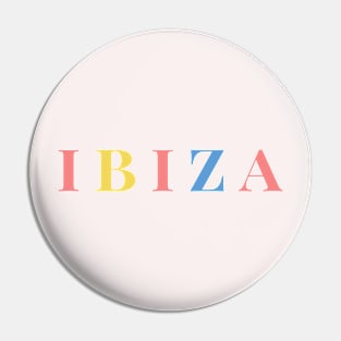 Ibiza Pastel Color Spanish Holiday Pin