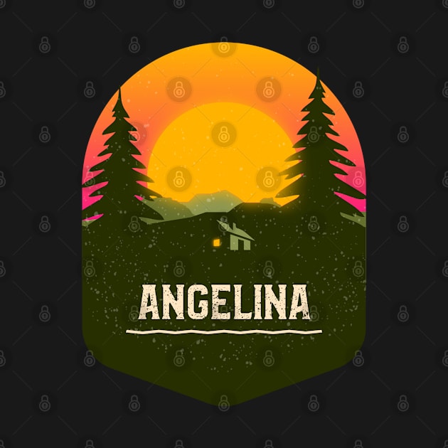 Angelina Forest Camping Hiking and Backpacking through National Parks, Lakes, Campfires and Outdoors by AbsurdStore