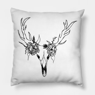 Wild Antlers Pillow
