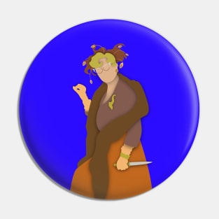 CLUE: Mrs. Peacock Cutout Pin