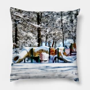 Winter Playground Pillow