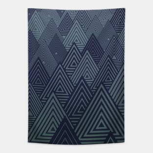 Indigo Mountains Tapestry