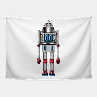 Pixel Robot 108 Tapestry