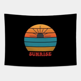 sunrise retro illustration Tapestry