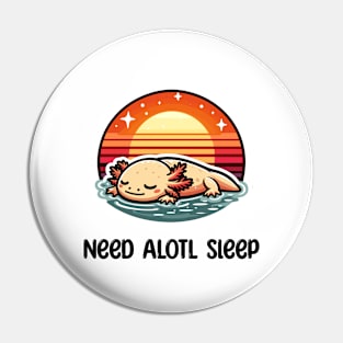 Kawaii Axolotl Sleeping Pin