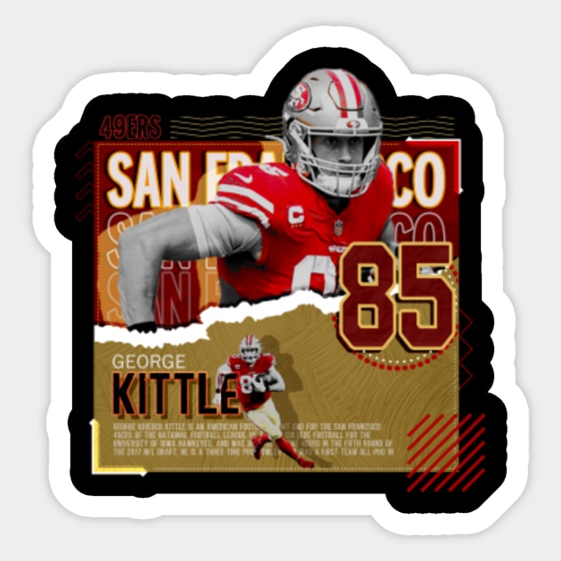 George Kittle Football Paper Poster 49ers