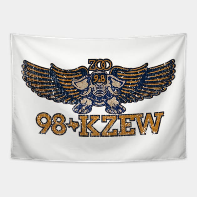 KZEW 98 Dallas 1973 Tapestry by Yossh