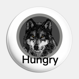 Hungry Wolf Pin