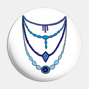 Blue Necklace by Syymbols Pin