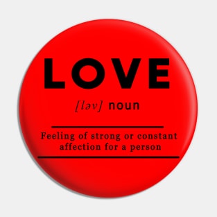 Love Meaning Definition White Pin