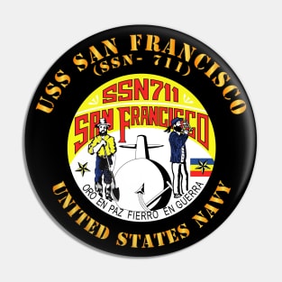 USS San Francisco (SSN 711) Pin